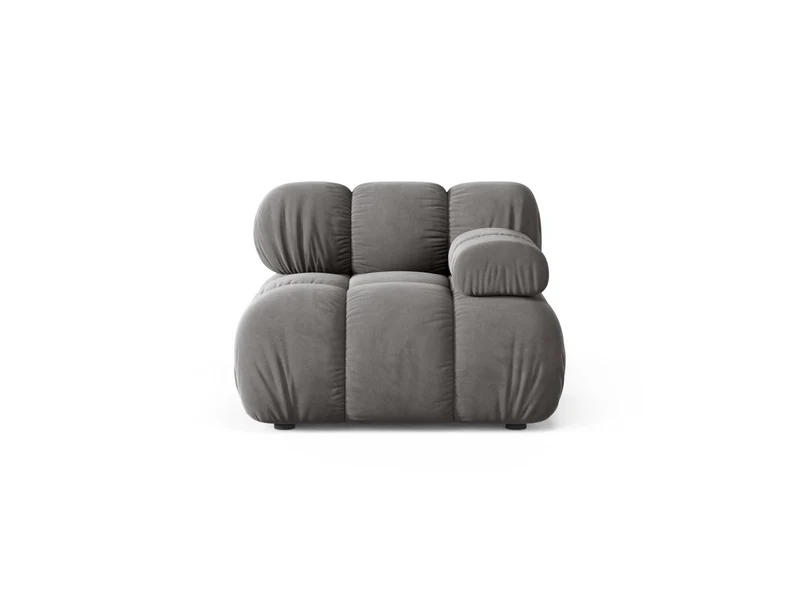 Modulo Destro in Velluto, "Bellis", 1 Posto, 94x94x70