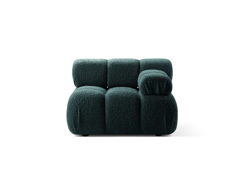 Modulo Destro in Bouclé, "Bellis", 1 Posto, 94x94x70