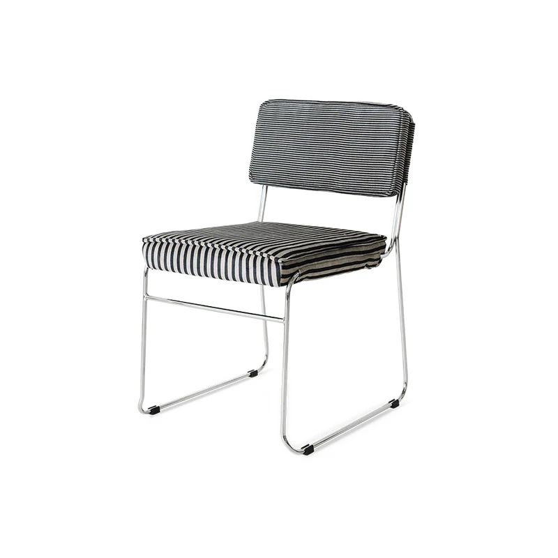 Sedia Endless a righe, bianco e nero