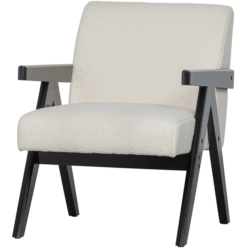Poltrona lowie naturale/nero