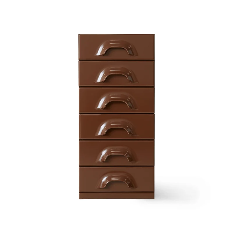 Cassettiera con 6 cassetti, cioccolato