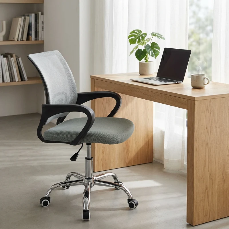 Sedia da Ufficio in Poliuretano cm 52x56 5x95 - TRISTRAM