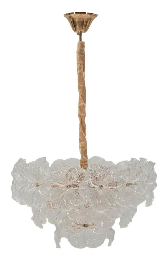 Lampadario da soffitto a fiore in metallo 47x30 cm - IBISCUS