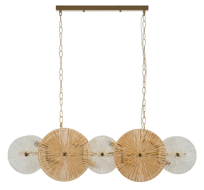 Lampadario a sospensione moderno con elementi rotondi 100x23x28 - OSAKA