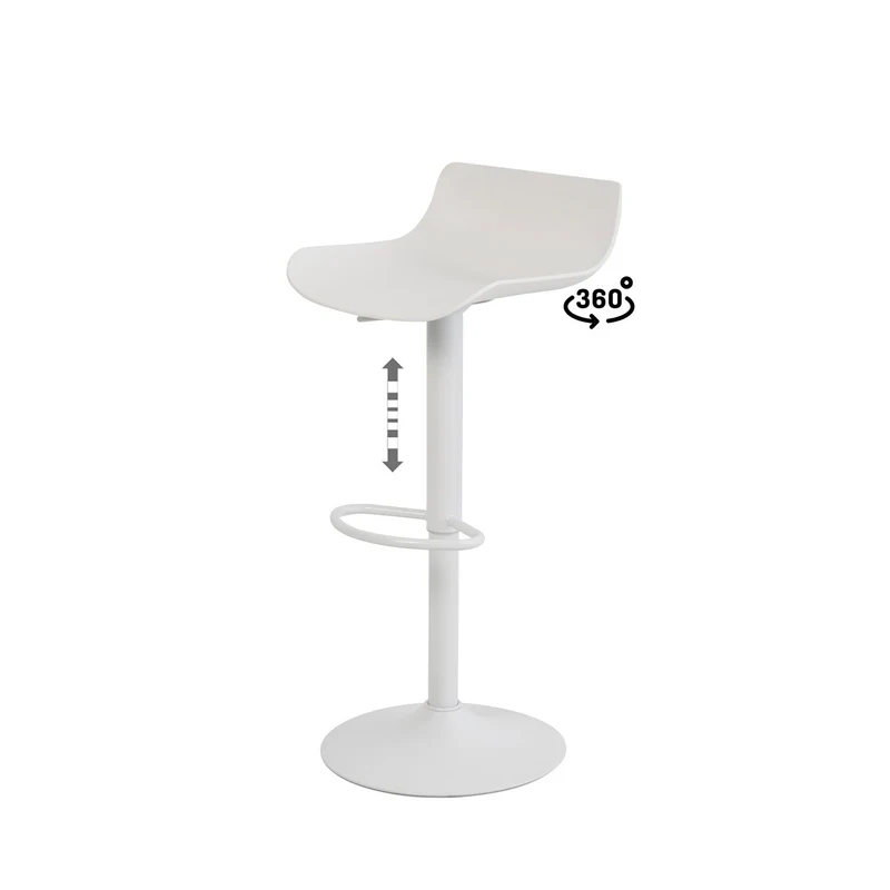 Sgabello blade bianco