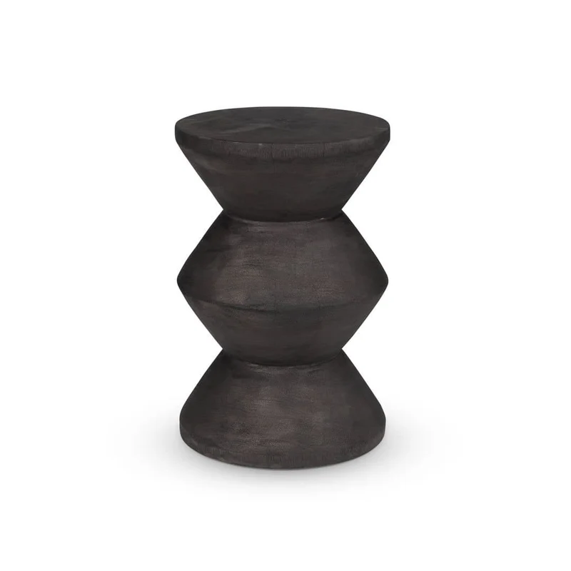Tavolino in legno massello Stool S.A.S. 003 - Charcoal Black