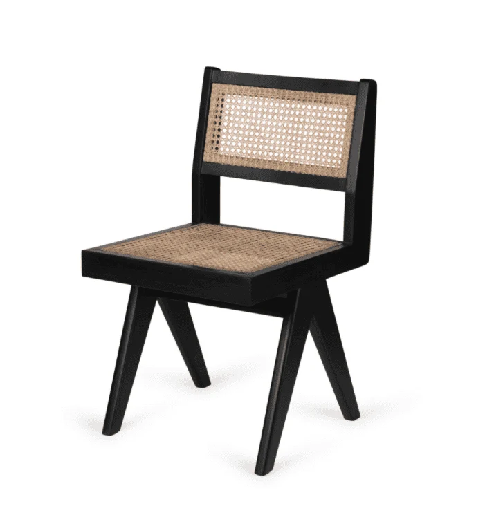Dining Chair Charcoal Black - Pierre Jeanneret Edition