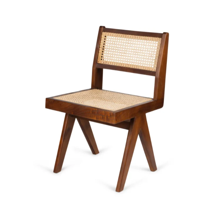 Dining Chair Dark Brown - Pierre Jeanneret Edition