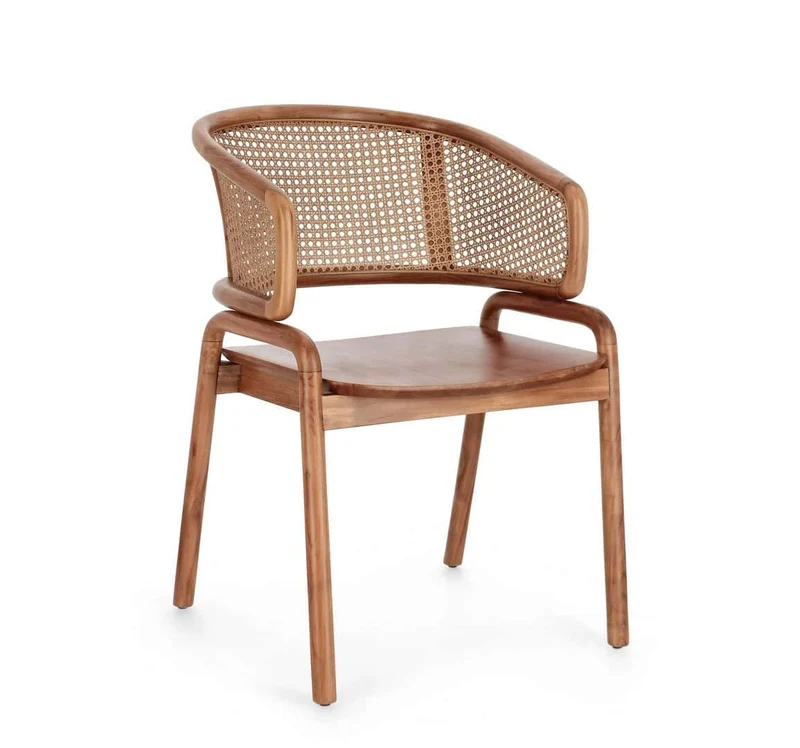 Sedia DESIGN in rattan naturale