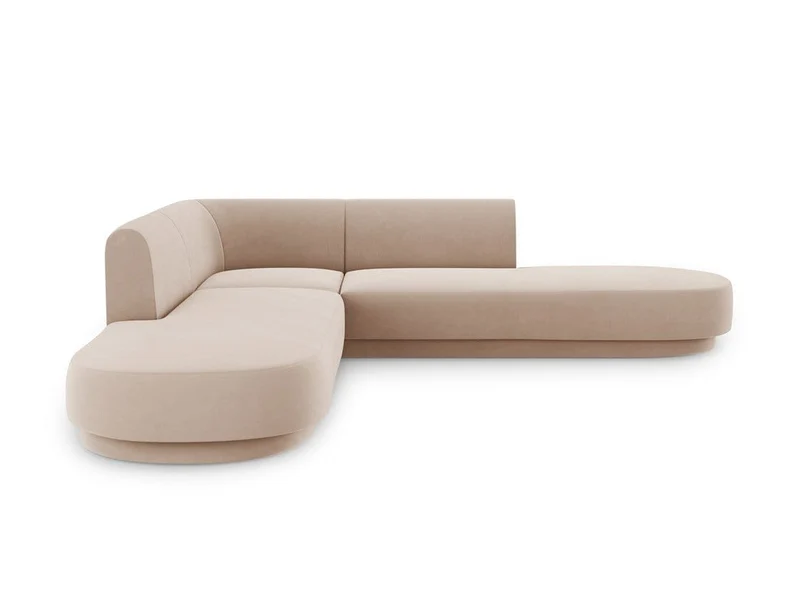 Divano MILEY 5 posti 248x248cm in velluto