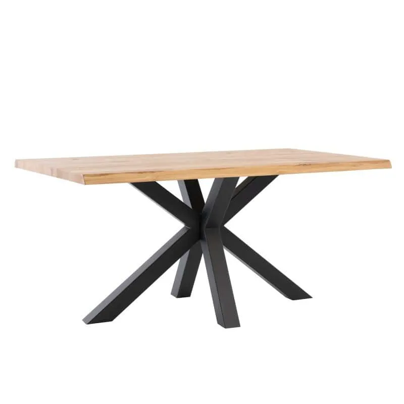 Tavolo GRACE 180cm top in rovere e nero