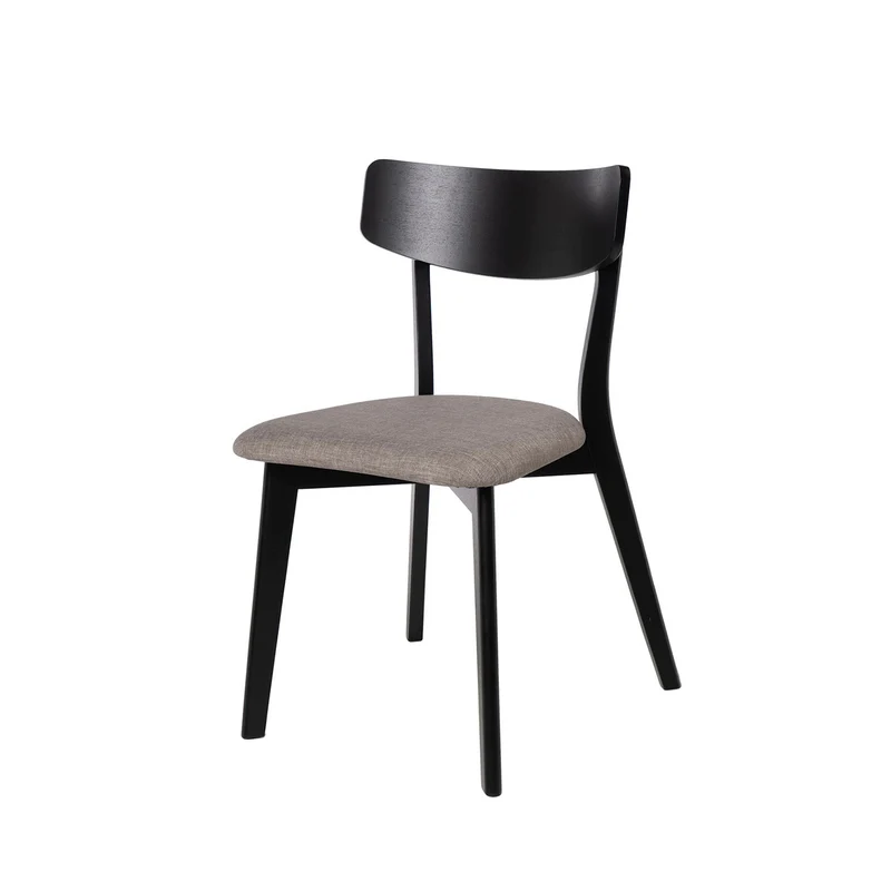 Sedia keira nera grigio chiaro