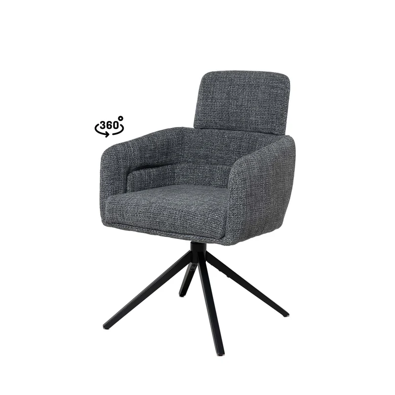 Sedia janice grigio scuro