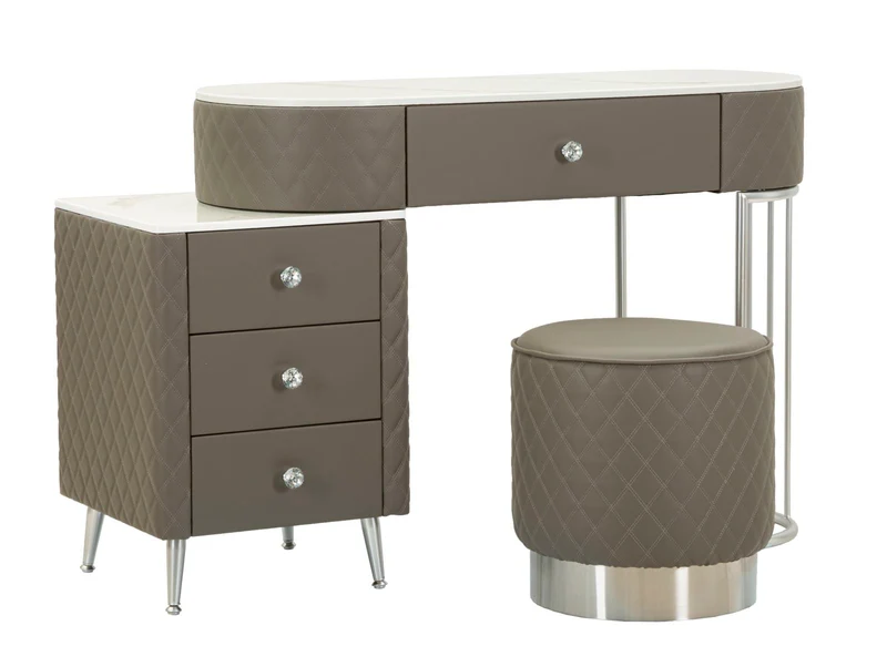 Toeletta con puff 120x40x75 cm con specchio - SHARON