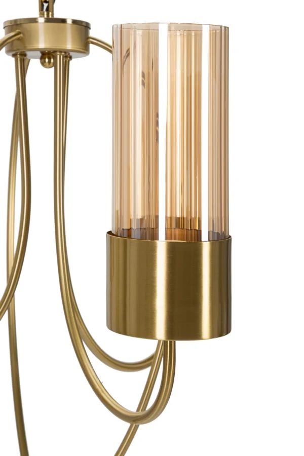Lampadario in Metallo Dorato e Vetro 3 Luci Diametro 60 cm - VERSAILLES 3 LUCI