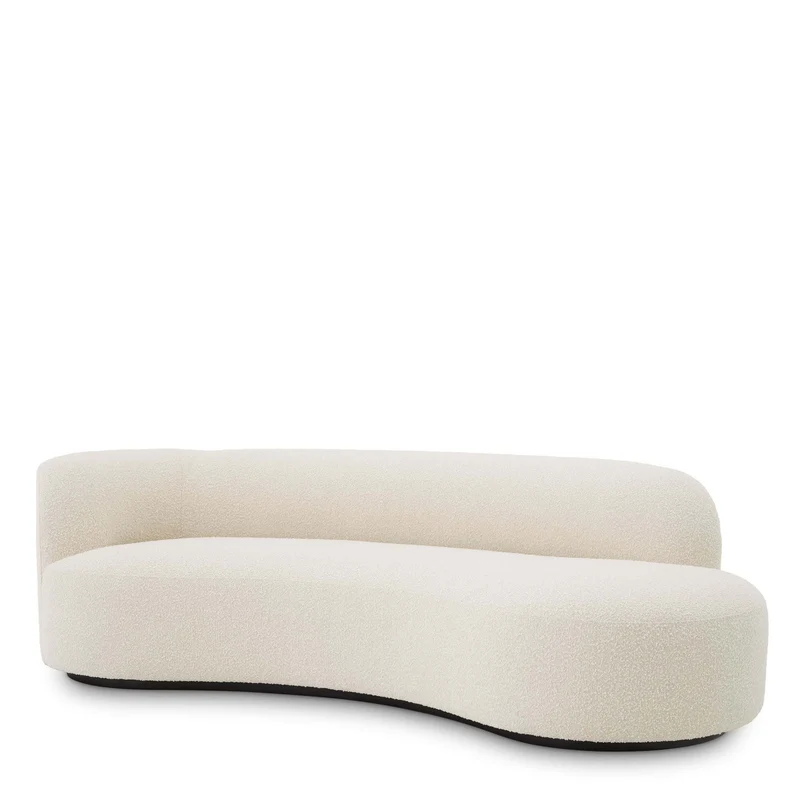 Divano MORTEN Sofa - in Bouclè cream 230x110cm by Eichholtz