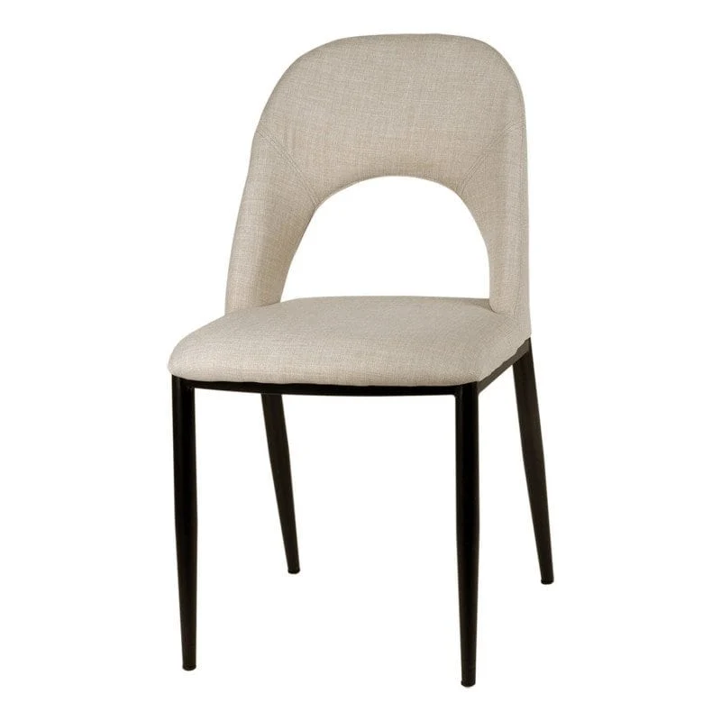 Sedia ANIKA in tessuto beige