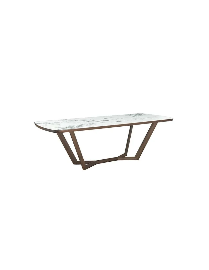 Tavolo GIULI in Noce e piano ceramica 200 -220 -240 x 90cm By Oliver B.