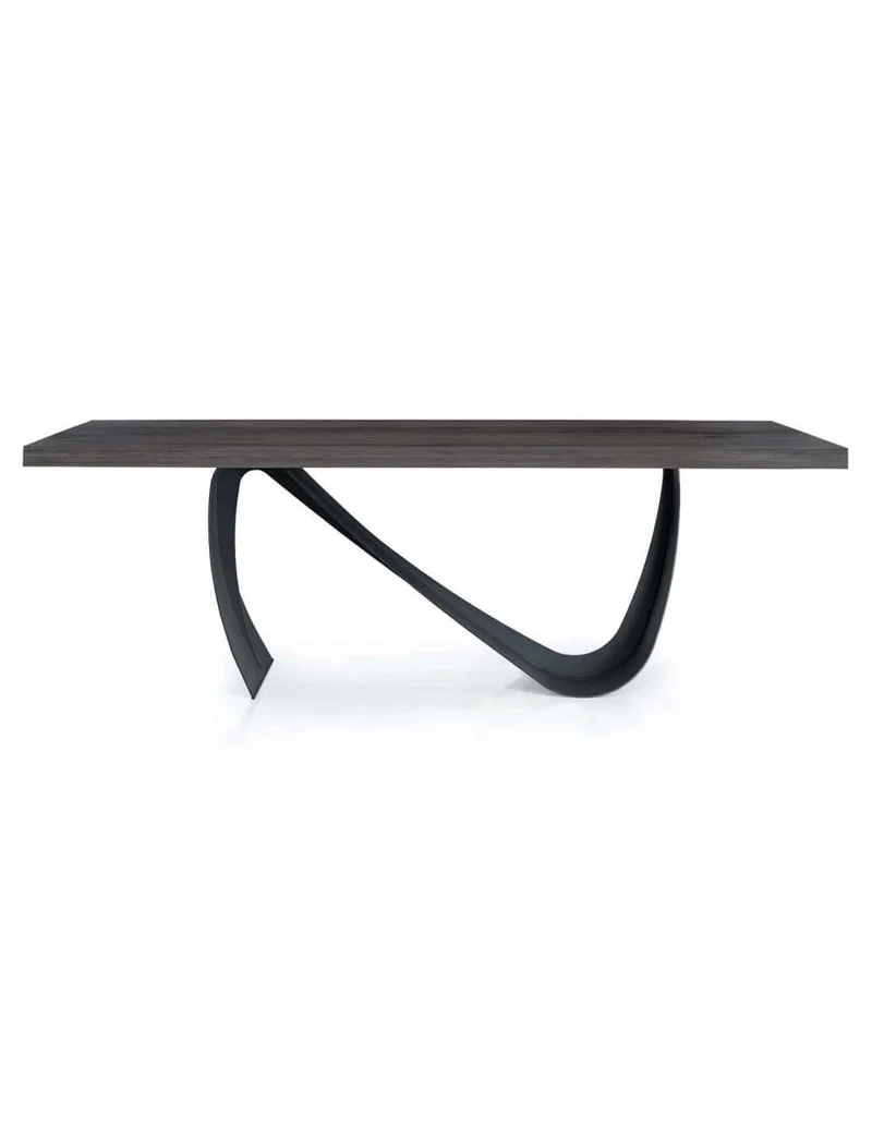 Tavolo FLEX in legno massello Grigio Cenere 200x100cm By Oliver B.
