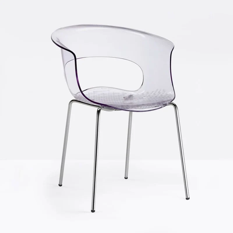 Set 2 Poltroncine MISS B moderna in metallo