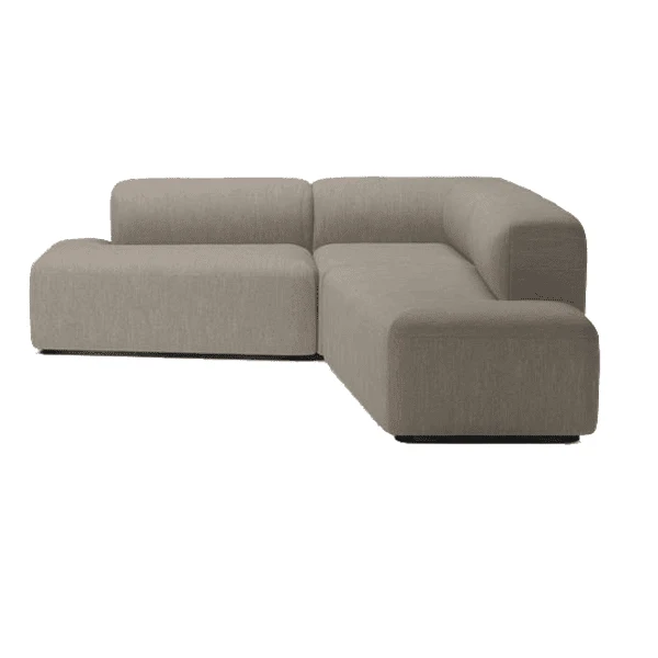 Divano ANGLE 3 Unità con Chaise Longue - Tessuto Baize Sand 202x202cm
