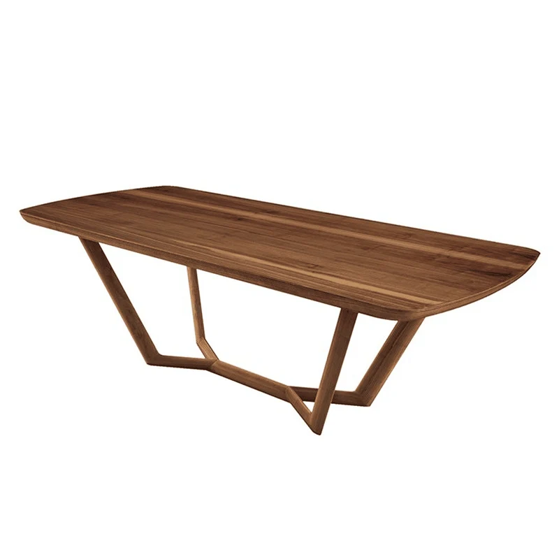 Tavolo GIULI in legno massello Noce 200x100cm By Oliver B.