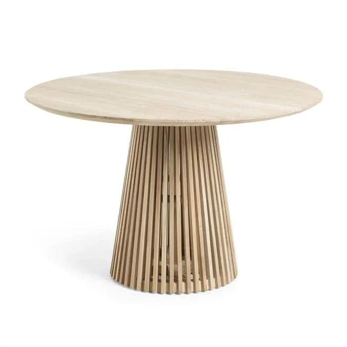 Tavolo IKARIA in legno massello di teak naturale Ø 120cm