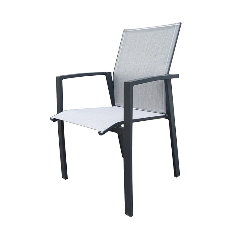 Sedia Con Braccioli Amazzonia Alluminio E Text Gr