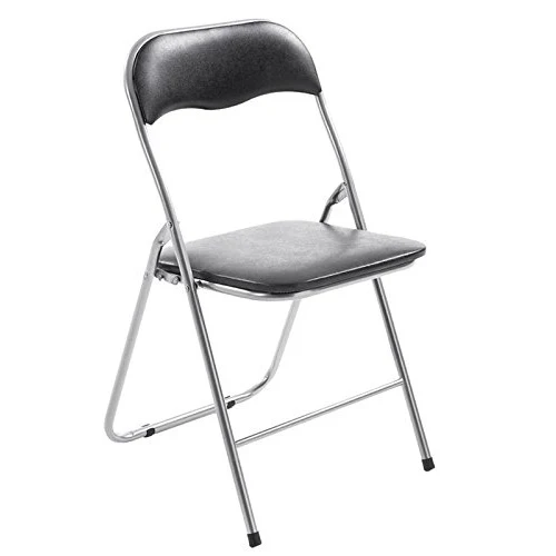 Sedia Polo In Metallo E Pvc Nera