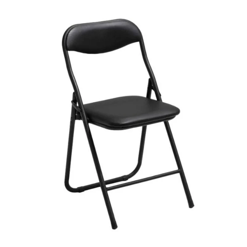 Sedia Polo In Metallo E Pvc Nera