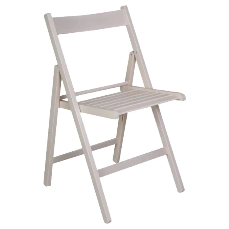 Sedia Liberty Pieghevole In Faggio Bianco