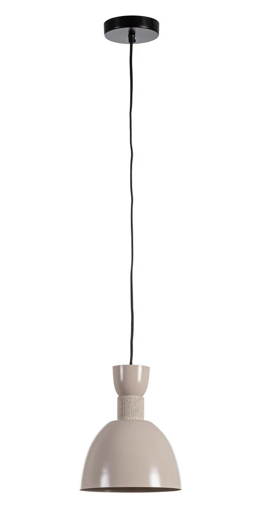 Lampadario a Sospensione in Metallo con Dettaglio in Cotone D21 - SHIORI