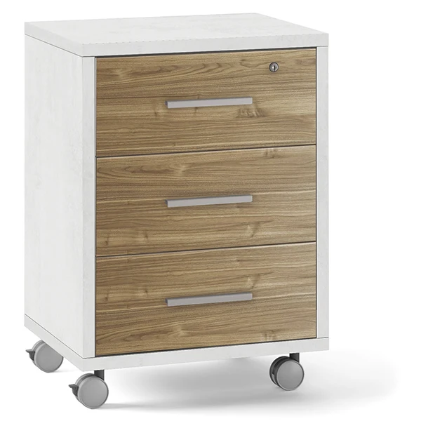 Cassettiera Double 3 Cassetti Con Ruote 51x41x71cm