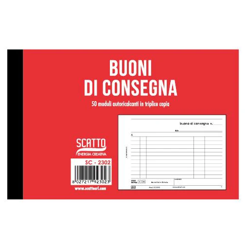 Blocco Buono Consegna Sc-2302 Scatto