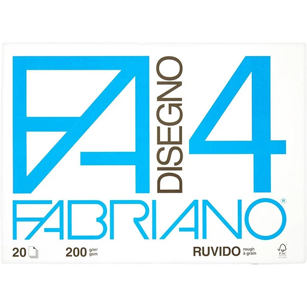 Blocco Disegno F4 Ruvido 20 Fogli 33x48 200gr