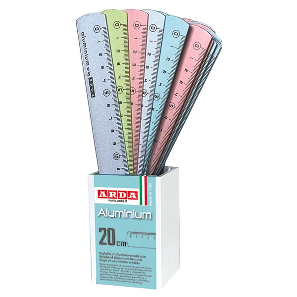 Righello 20 Cm Alluminio Pastello Assortito 17820