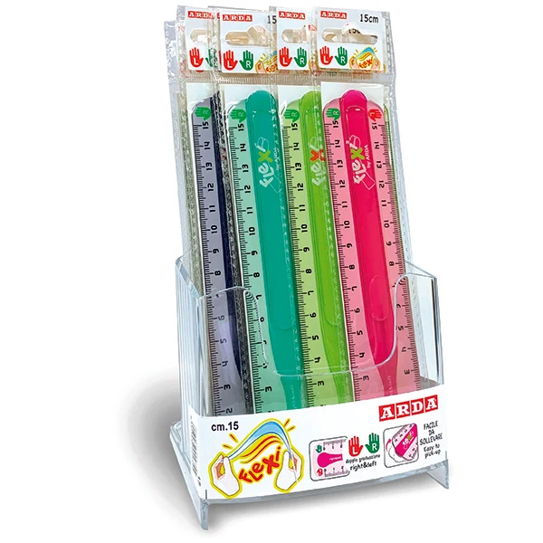 Righello 15cm Flexi Left&Right Assortito