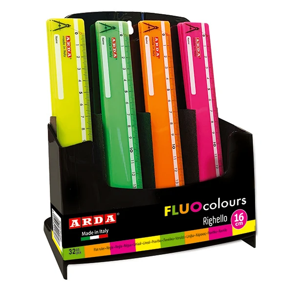 Righelli Fluo 16cm Arda R17flesp Assortito