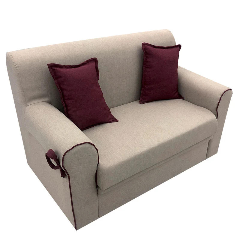 Divano Minu' 2 Posti Beige 125x82x80 Cm