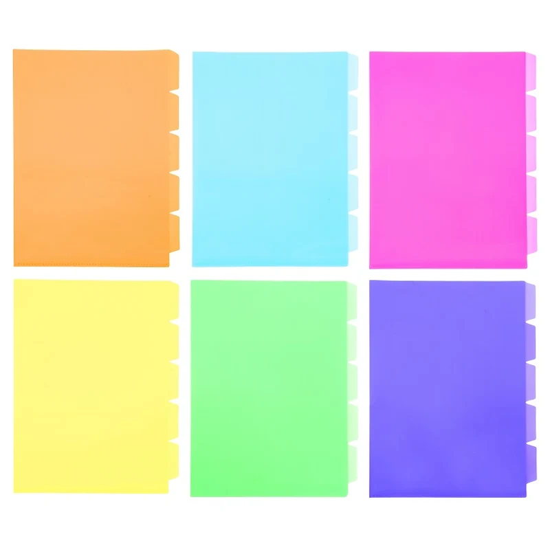 Cartellina Singola A4 5 Divisori Fluo 602 Scatto