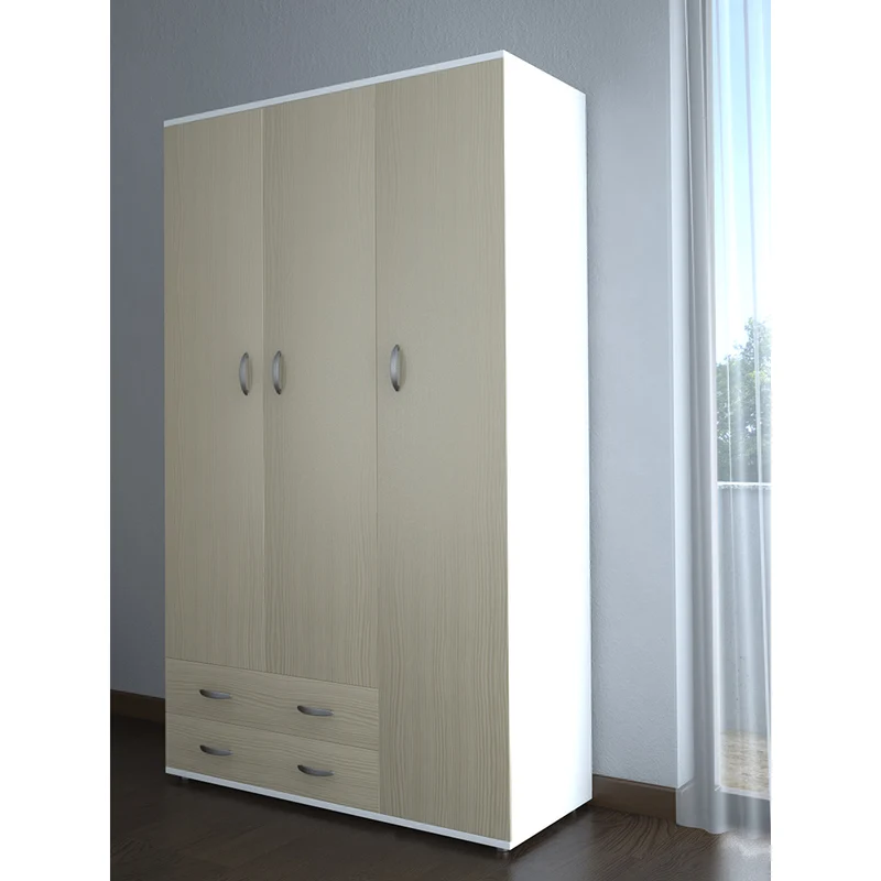 Armadio Trevi 3 Ante 2 Cassetti Olmo 120x52x170 Cm