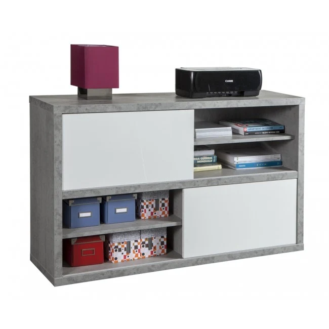 Mobile Pratico 2 Ante Scorrrevoli 140x35,5x87 Cm