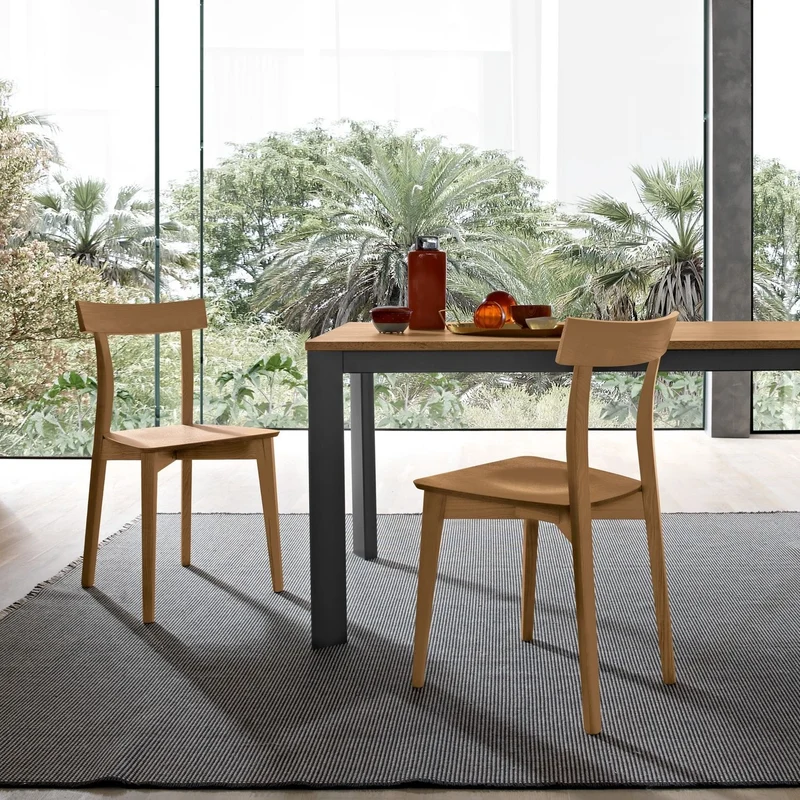 Coppia sedie in legno massello Sylven