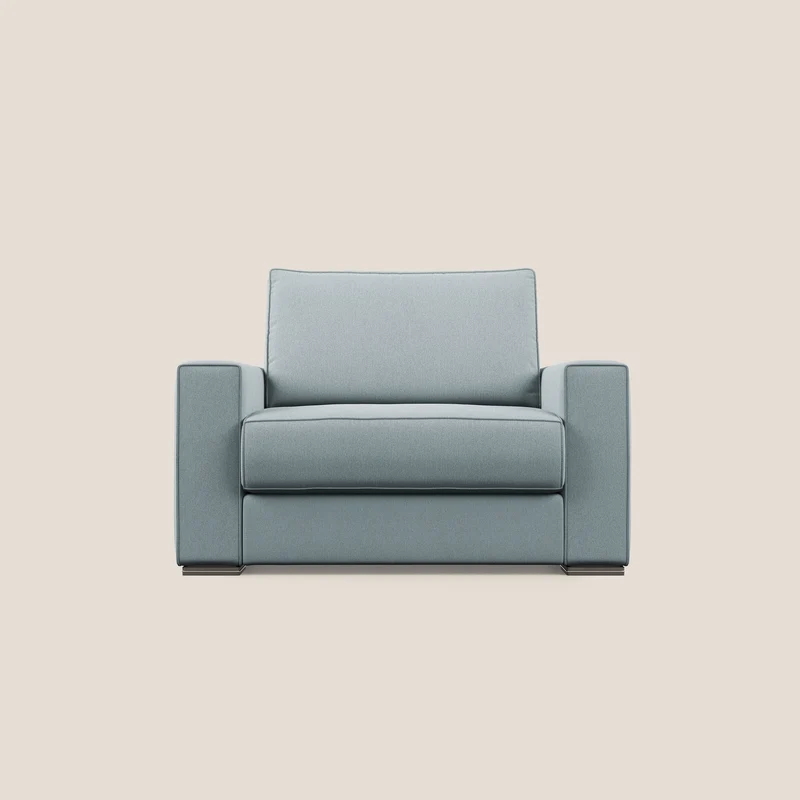 Dream poltrona letto 126 cm (mat. 70x197) in tessuto smacchiabile T05 carta da zucchero