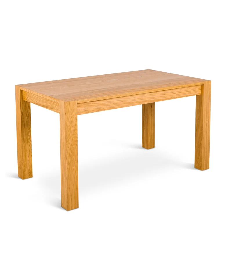 Wood - Tavolo rustico allungabile da cucina soggiorno rovere cm 80x140/190x75h