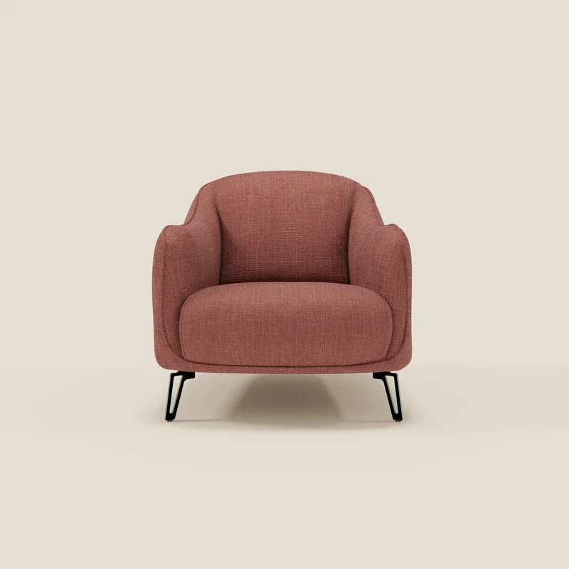 Avela Poltroncina dal comfort senza tempo in morbido tessuto impermeabile T06 corallo