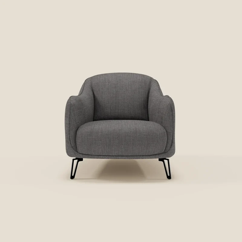 Avela Poltroncina dal comfort senza tempo in morbido tessuto impermeabile T06 antracite