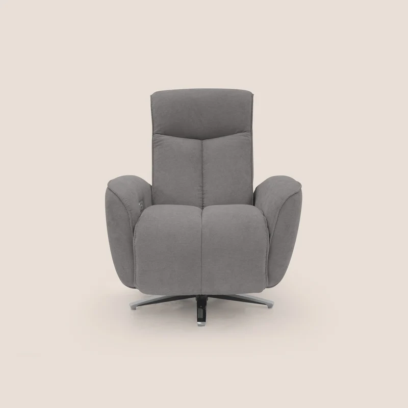 EVA Poltroncina RELAX ELETTRICA in morbido tessuto impermeabile T02 grigio