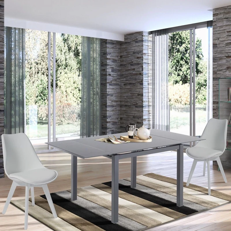Tavolo quadrato allungabile Lari Grey