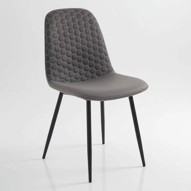 Set 4 sedie imbottite Lazing Grey